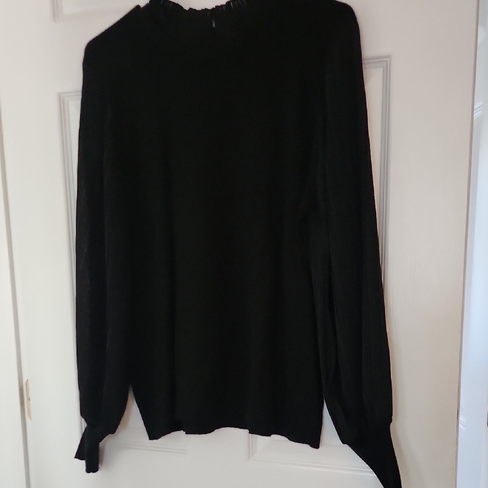 Elegant Black Long Sleeve Top